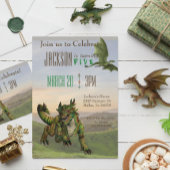 Fantasy Dragon Magic Serpent Birthday Party Kaart