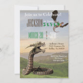 Fantasy Dragon Magic Snake Serpent Birthday Party Kaart (Voorkant)