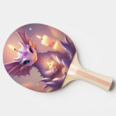 Fantasy Dragon met Verjaardagskaarsen Tafeltennisbatje (Zijkant)