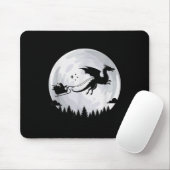 Fantasy Dragon Moon Sleigh, Santa Pulled By Dragon Muismat (Met muis)