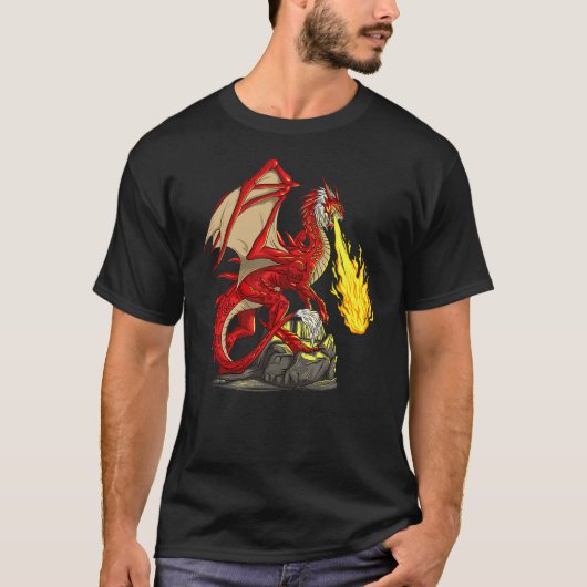 Fantasy Dragon Mythical Animal T-shirt (Voorkant)