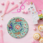 Fantasy Dragon Print Paper Borden, 7 inch Papieren Bordje (Feest)