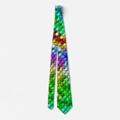 Fantasy Dragon Scales Satin Power Stropdas (Achterkant)