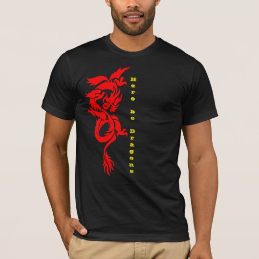 Fantasy Dragon Shirt, Retro Mystical Dragon Quote T-shirt (Voorkant)