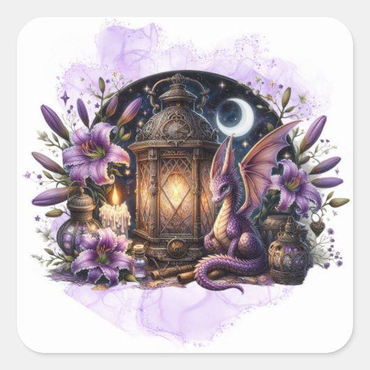 Fantasy Dragon Sticker (Voorkant)