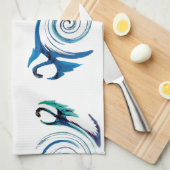 Fantasy Dragon Swirl Theedoek (Quarter Fold)