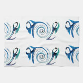 Fantasy Dragon Swirl Theedoek (Horizontaal)