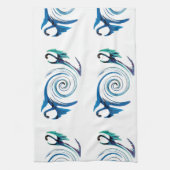 Fantasy Dragon Swirl Theedoek (Verticaal)