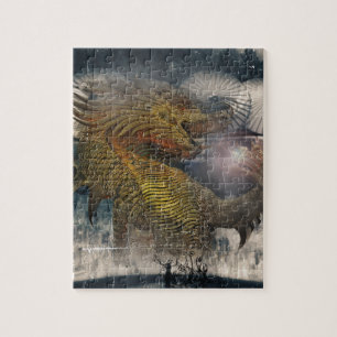 Fantasy Dragon Throne Legpuzzel