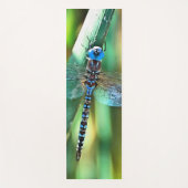 Fantasy Dragonfly in Turquoise en Black Yogamat (Voorkant)