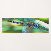 Fantasy Dragonfly in Turquoise en Black Yogamat (Voorkant (horizontaal))