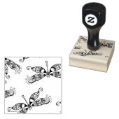 Fantasy Dragonfly Rubberstempel (Gestempeld)