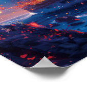 Fantasy Dragonfly Ship Poster (Hoek)