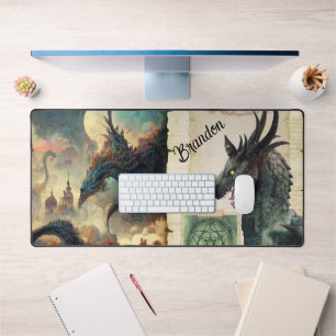 Fantasy Dragons gepersonaliseerd Bureaumat