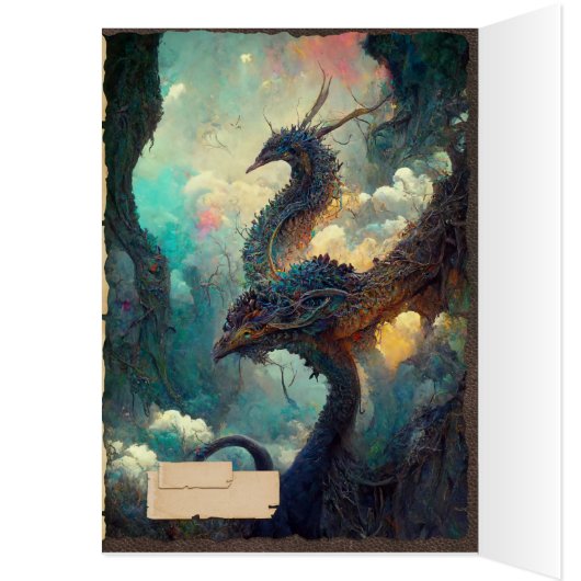 Fantasy Dragons Verjaardag (Binnen (Links))
