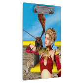 Fantasy Draken Prinses Digitale Kunst Klembord (Rechts)