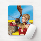 Fantasy Draken Prinses Digitale Kunst Muismat (Met muis)