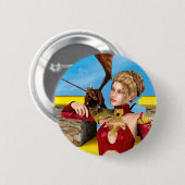 Fantasy Draken Prinses Digitale Kunst Ronde Button 5,7 Cm (Voorkant /achterkant)