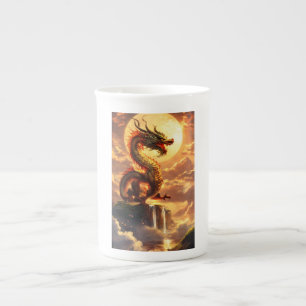 "Fantasy-drakenmok - Mythisch wezen koffiekop Porselein Kop