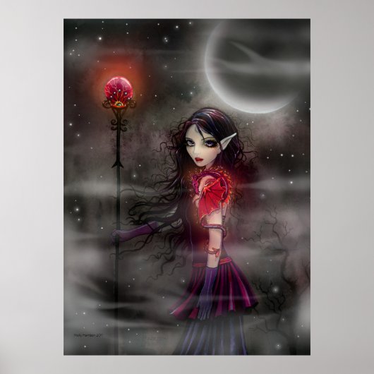Fantasy-drakenposter van Lightning Stone Poster (Voorkant)