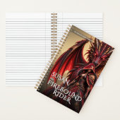 Fantasy Drakenruiter Mythisch Avontuur Notitieboek (Binnen)