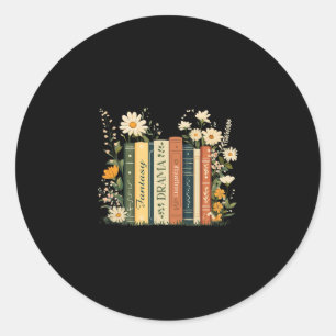 Fantasy Drama Tragedie Boek Bloemig Subtiel Anti-t Ronde Sticker