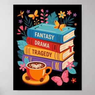 Fantasy Drama Tragedie Boeken Subtiele Anti-Trump Poster