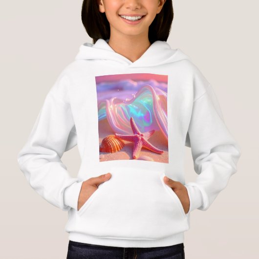 Fantasy Droomstrand Met Mooie Roze Zeester (Voorkant)