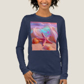 Fantasy Droomstrand Met Mooie Roze Zeester Tri-Blend Shirt (Voorkant)