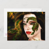 Fantasy Dryad van het bos Briefkaart (Voorkant / Achterkant)