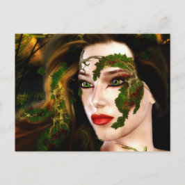 Fantasy Dryad van het bos Briefkaart