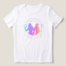 Fantasy Duo Silhouette T-shirt – Mystiek pastel
