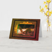 Fantasy Eagle Imagination Inspirerend Kaart (Gele Bloem)