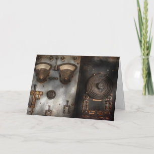 Fantasy - Een eerbetoon aan Steampunk Feestdagen Kaart