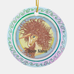 Fantasy Eenhoorn Keramisch Ornament