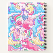 Fantasy Eenhoorn Wolk Kinderen Schets/Oefen Custom Notitieboek (Achterkant)