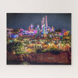Fantasy eiland kunst puzzel, kleurrijke puzzel