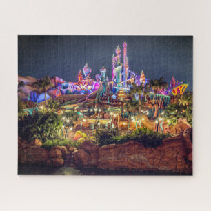 Fantasy eiland kunst puzzel, kleurrijke puzzel