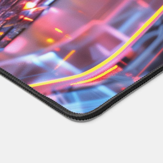 Fantasy Electro Neon Glass Laptop Digitale Kunst Bureaumat (Hoek)