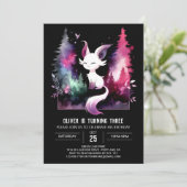 Fantasy Elegant Cat Verjaardag Kaart (Staand voorkant)