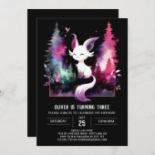 Fantasy Elegant Cat Verjaardag Kaart (Voorkant / Achterkant)