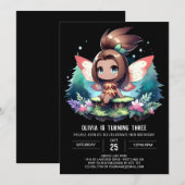 Fantasy Elegant Fairy Verjaardag Kaart (Voorkant / Achterkant)