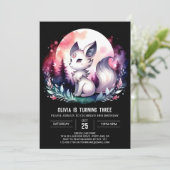 Fantasy Elegant Wolf Verjaardag Kaart (Staand voorkant)