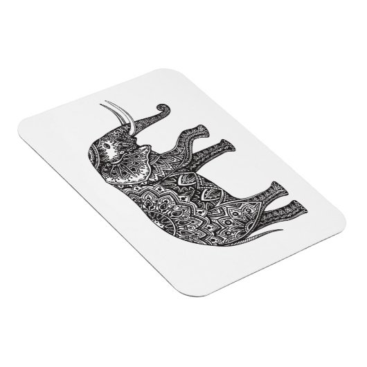 Fantasy Elephant Doodle Magneet (Rechterzijde)