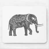 Fantasy Elephant Doodle Muismat (Voorkant)
