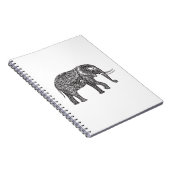 Fantasy Elephant Doodle Notitieboek (Rechterzijde)
