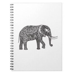 Fantasy Elephant Doodle Notitieboek