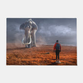 Fantasy Elephant en Man Deurmat (Voorkant)