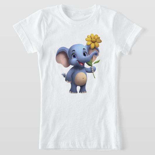 Fantasy Elephant Girl's T-shirt (Laagn)