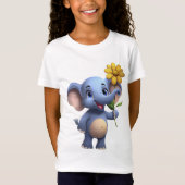 Fantasy Elephant Girl's T-shirt (Voorkant)